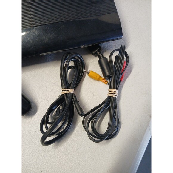 Sony PlayStation 3 PS3 Super Slim 500GB (CECH-4201C) w/ Controller & Cables - Picture 4 of 11